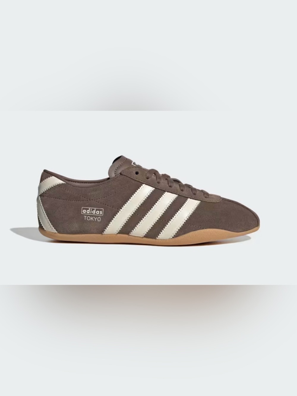 adidas Tokyo Suede Sneaker - Brown with White Stripes